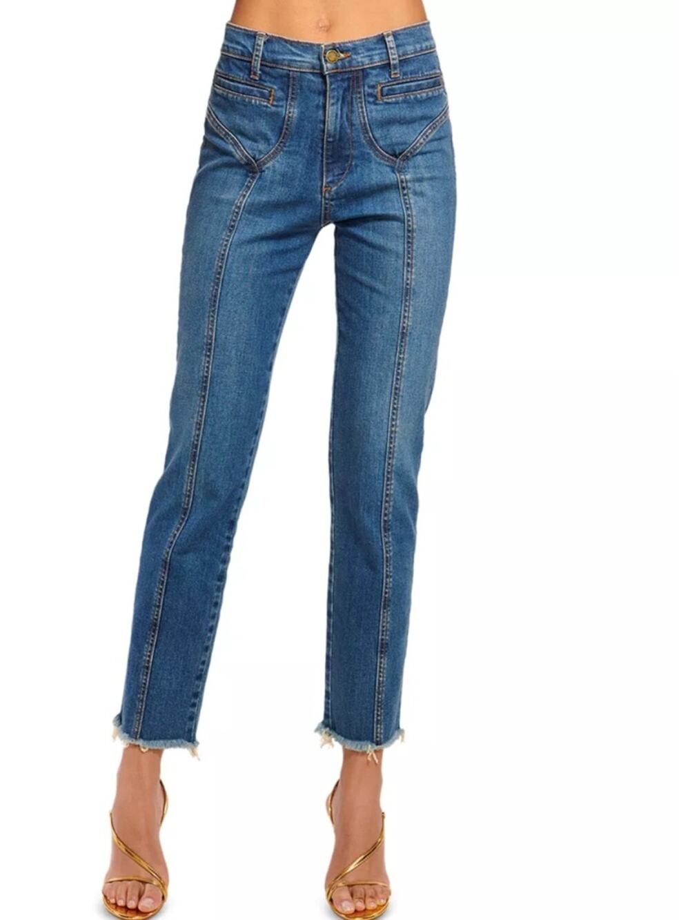 Ramy Brook Zayne High Rise Skinny Ankle Jeans in light Wash Sz 25